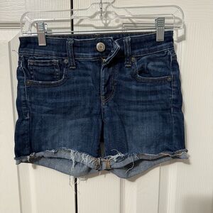 American Eagle Outfitters Dark Blue Jean Shorts